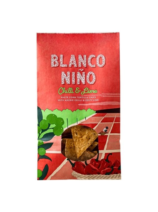 Blanco Nino Chilli & Lime Corn Tortilla Chips - The Nude Wine Co