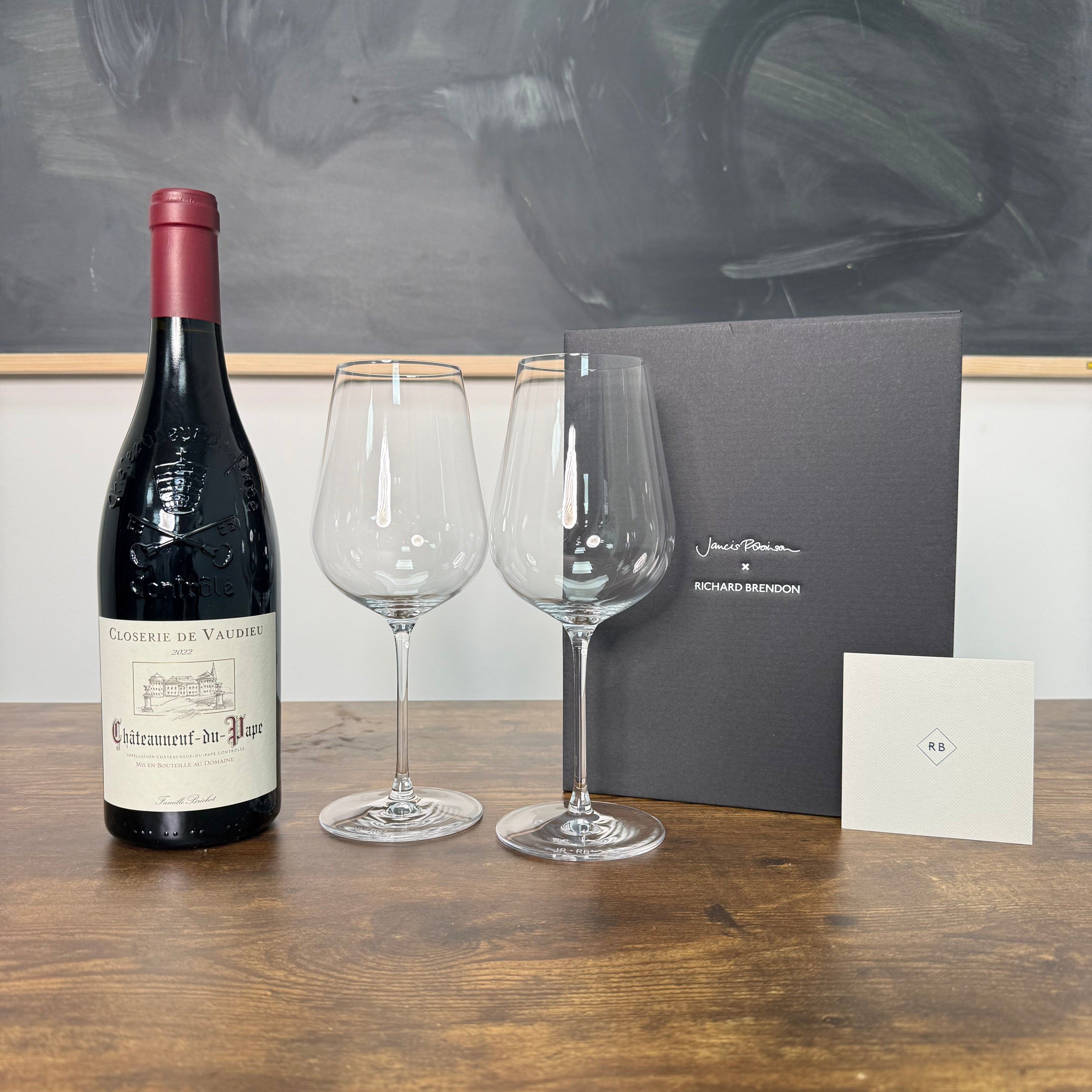 Châteauneuf & Wine Glasses Gift Set - The Nude Wine Co