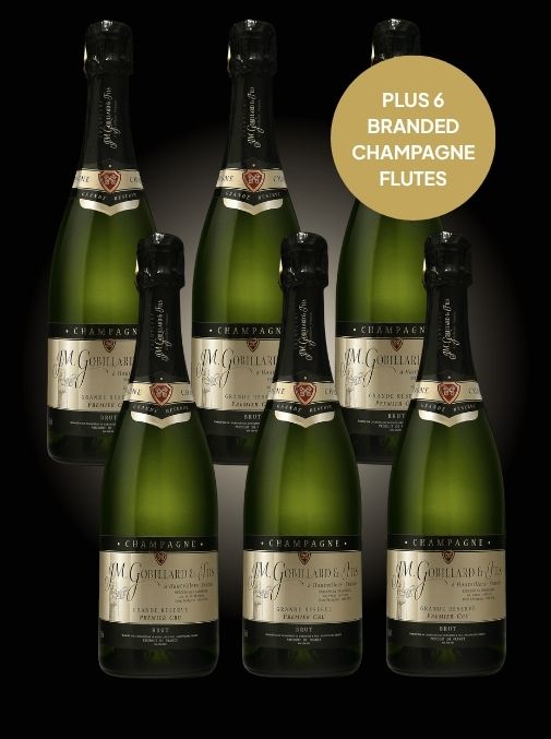 Black Friday Case Deal: Champagne Gobillard Grande Reserve Premier Cru NV (Plus 6 Free Glasses)