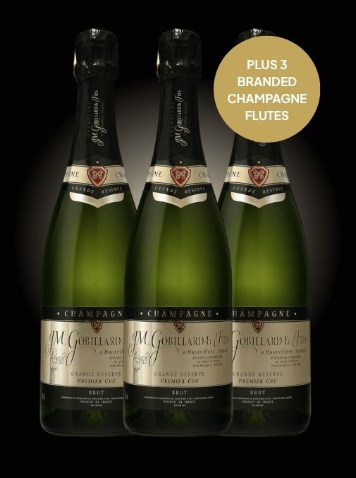 Black Friday Case Deal: Champagne Gobillard Grande Reserve Premier Cru NV (Plus 3 Free Glasses)