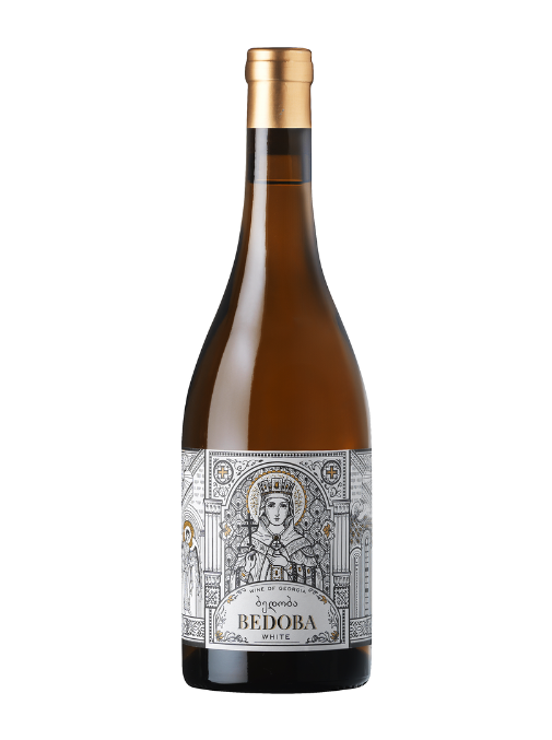 Bottle of Bedoba White Wine