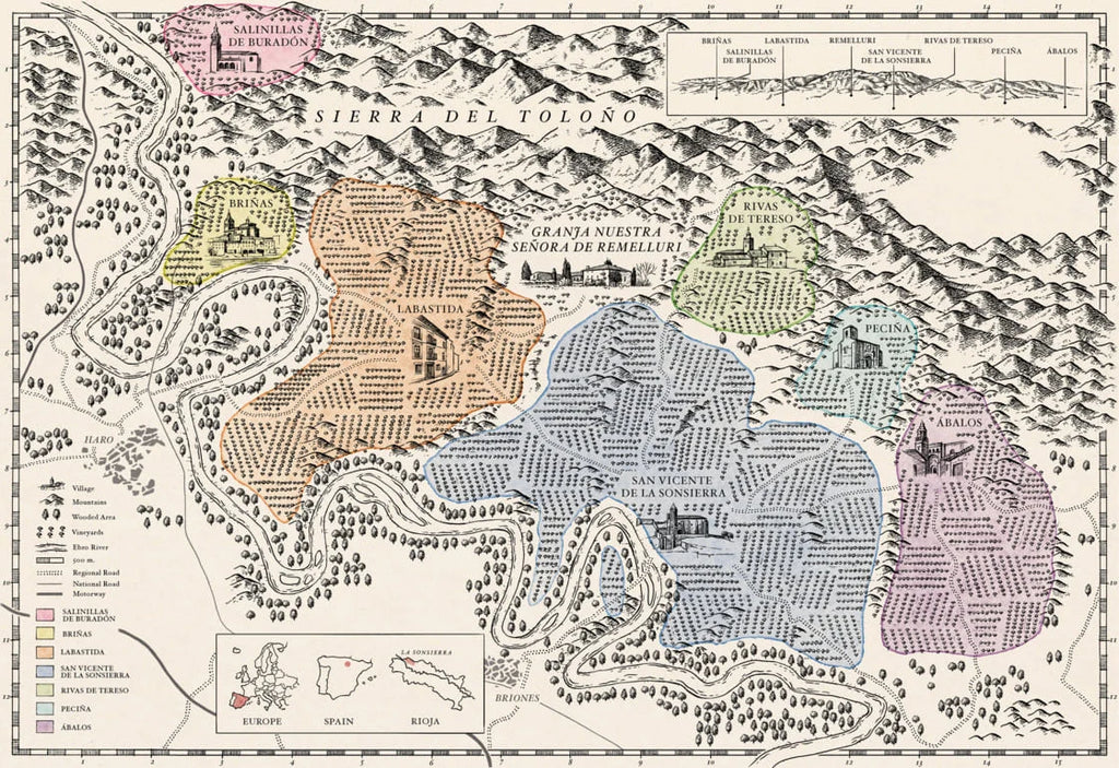 The Lindes Remelluri Rioja Villages Gift Box (6 x 75cl + Map)