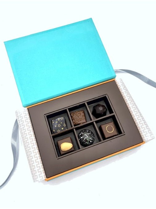Lorge Chocolatier Mixed Filled Chocolates Box (6) - The Nude Wine Co